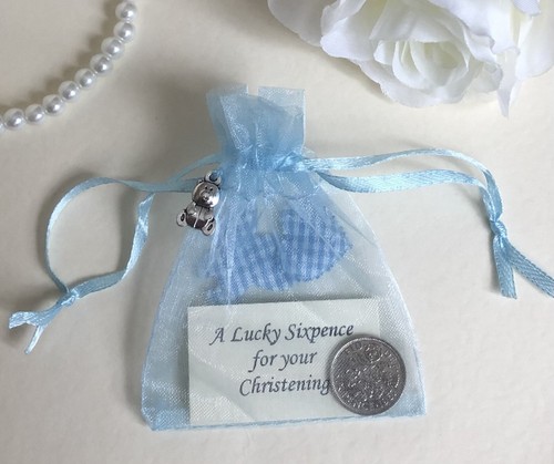 Christening lucky sixpence - lucky, in