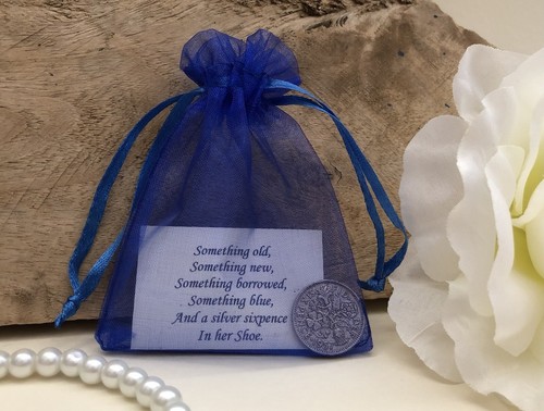 Bride silver sixpence - silver,