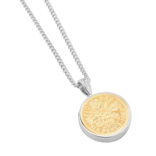 Personalised silver necklace - silver,