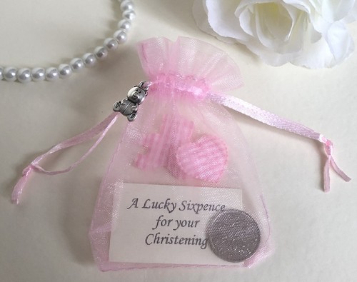 Christening lucky sixpence - christening, in