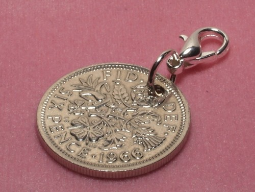 1955 lucky sixpence coin