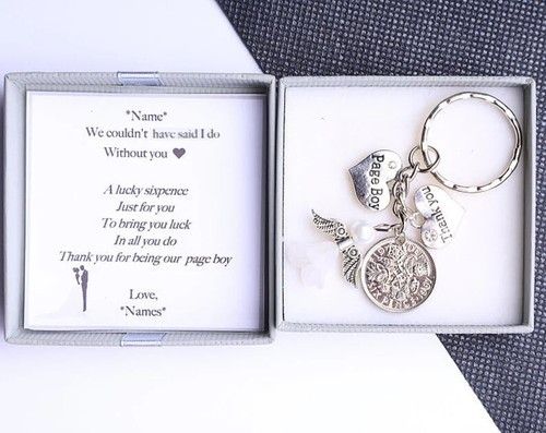 Personalised page boy lucky - page,