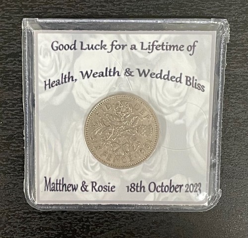 Lucky sixpence wedding gift - wedding,