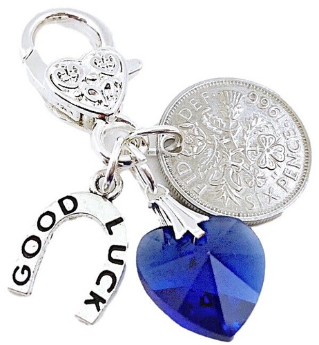 Lucky sixpence bride wedding - lucky,