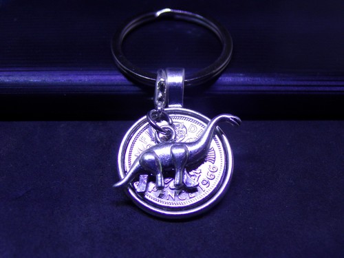 Lucky sixpence keyring - sixpence,