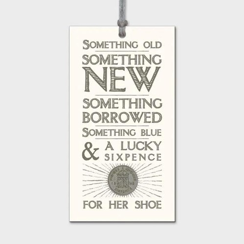 Wedding lucky sixpence bride - lucky,
