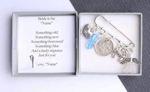 Personalised lucky sixpence - lucky,